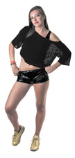 TEE-SHIRT FISHNET 80'S NOIR