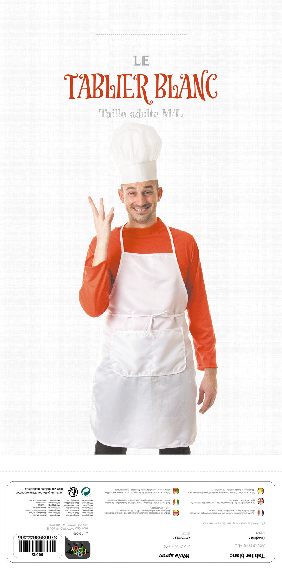 TABLIER BLANC