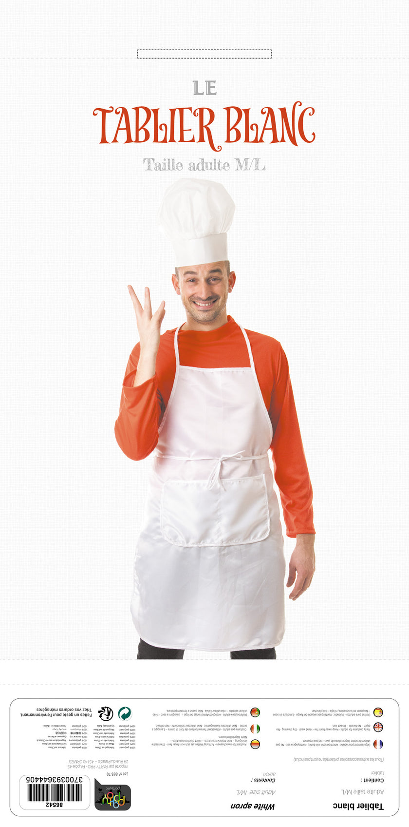 TABLIER BLANC