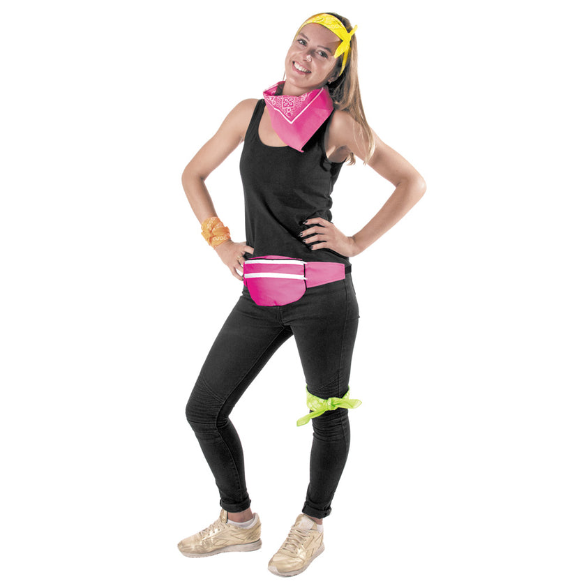 SAC BANANE ROSE FLUO