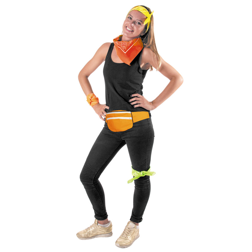 SAC BANANE ORANGE FLUO