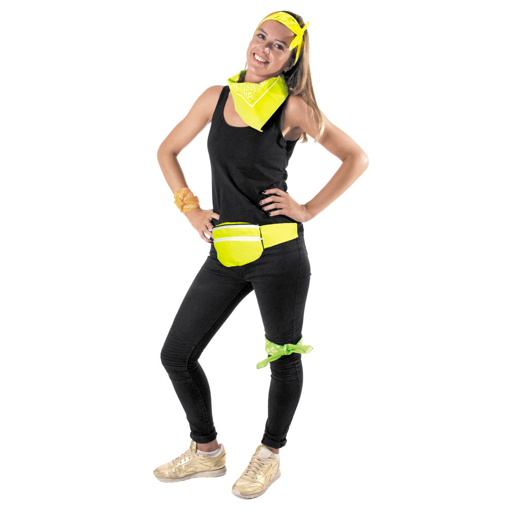 SAC BANANE JAUNE FLUO