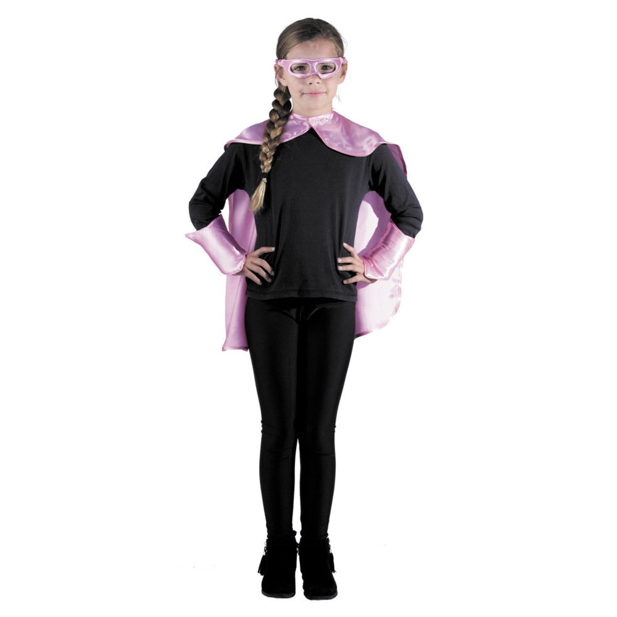 SET SUPER HEROS ENFANT ROSE