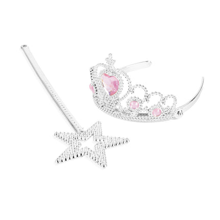 SET FEE DIADEME + BAGUETTE ARGENTE