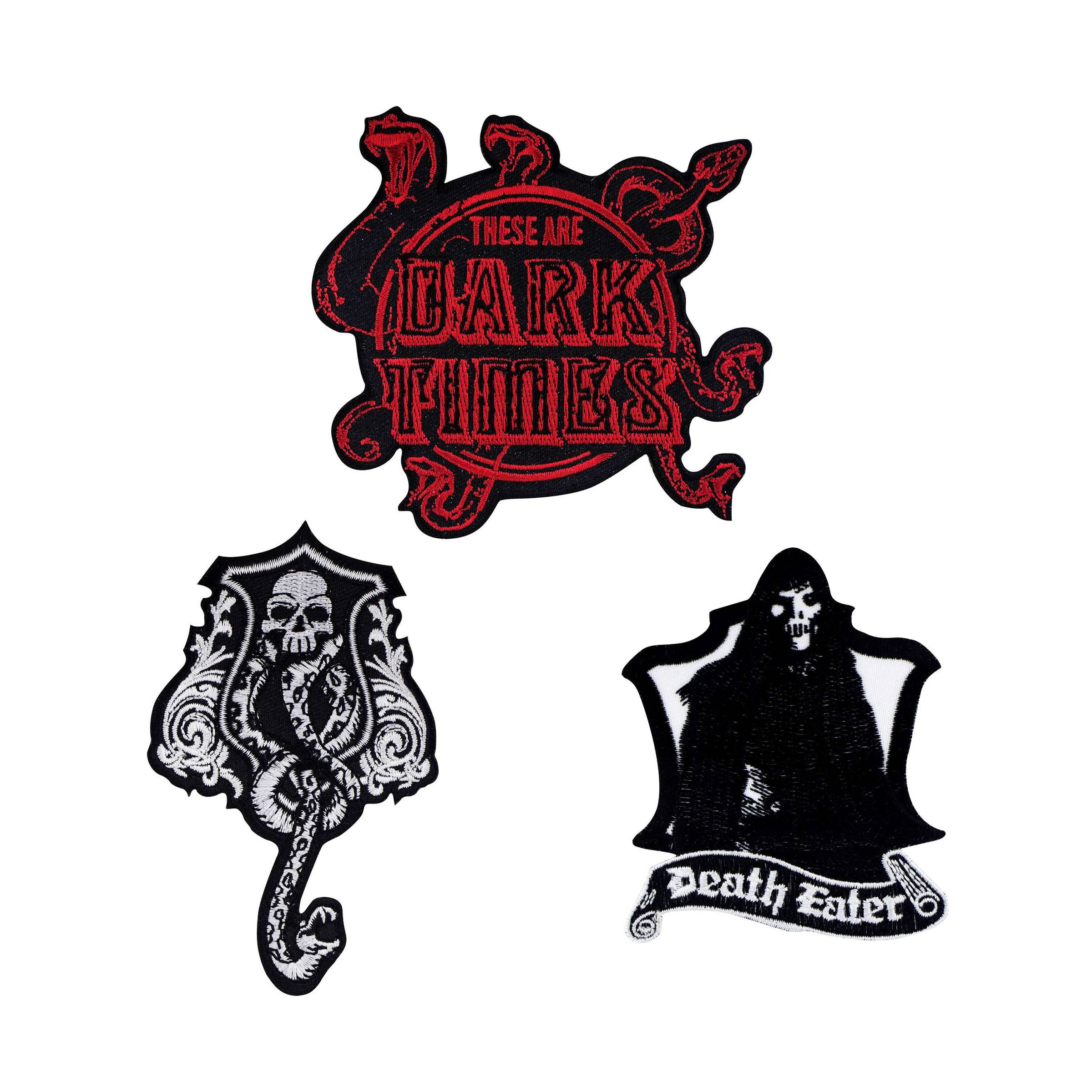 Pack de 3 écussons Harry Potter Magie Noire