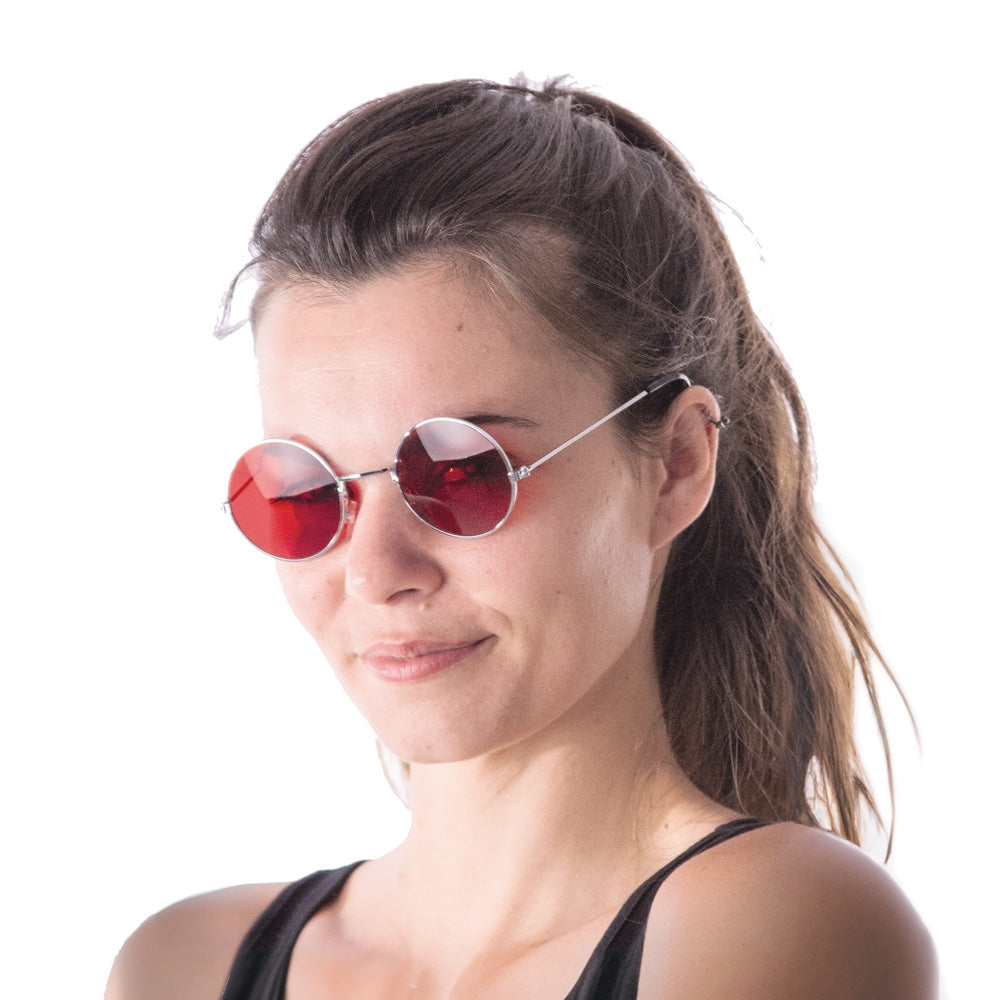 LUNETTES HIPPY ROUGES