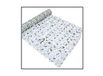 décoration géante mur de fleurs blanc en rouleau 3x1m