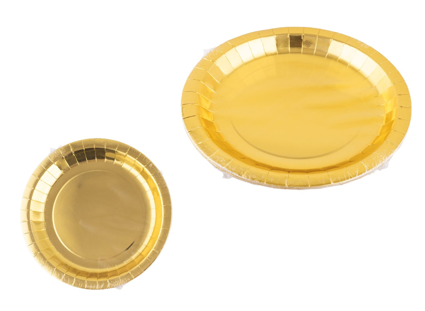 lot de 8 assiettes en carton or 23cm