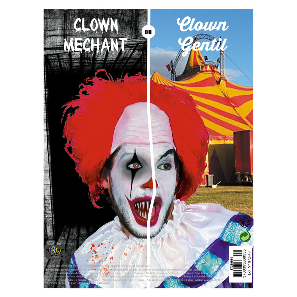 PERRUQUE CLOWN ROUGE