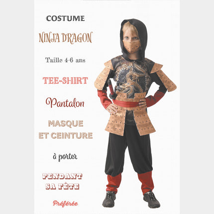 Costume ninja dragon