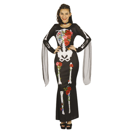 COSTUME SQUELETTE DE LA MORT FEMME