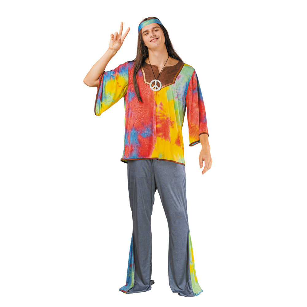 COSTUME HIPPIE MULTICOLORE