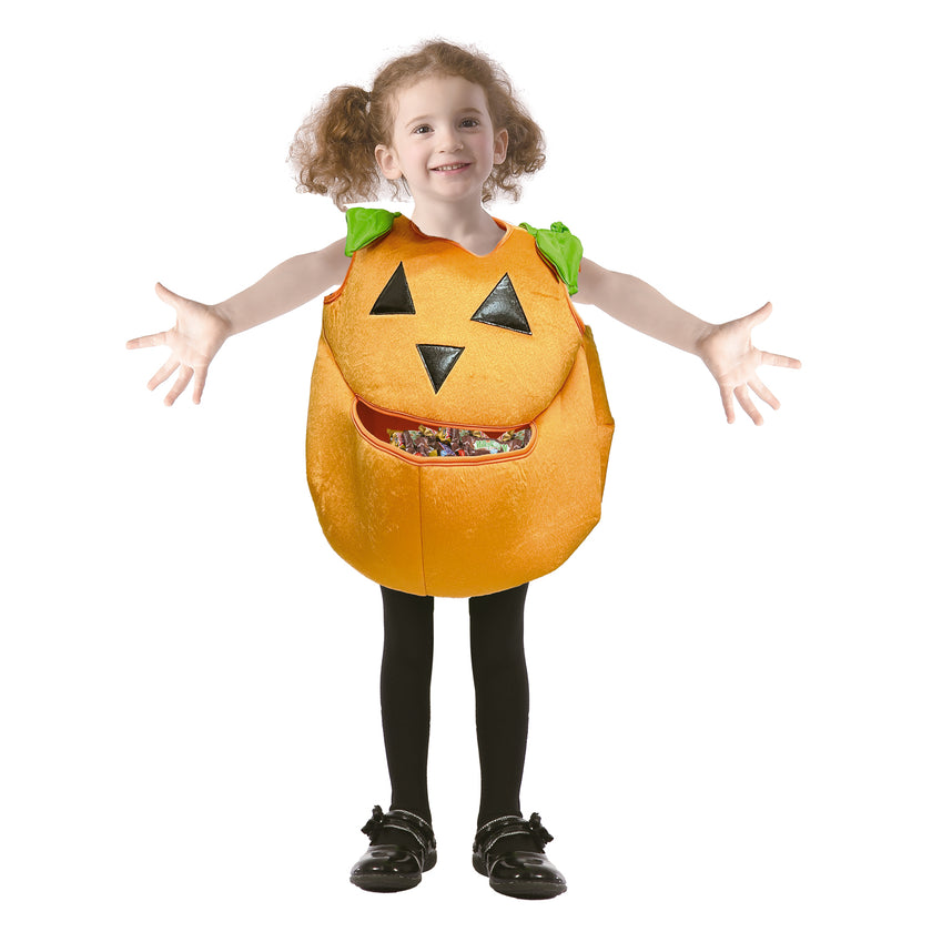 COSTUME CITROUILLE SAC A BONBON 3-4ANS