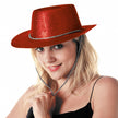 CHAPEAU COWBOY PAILLETTE ROUGE