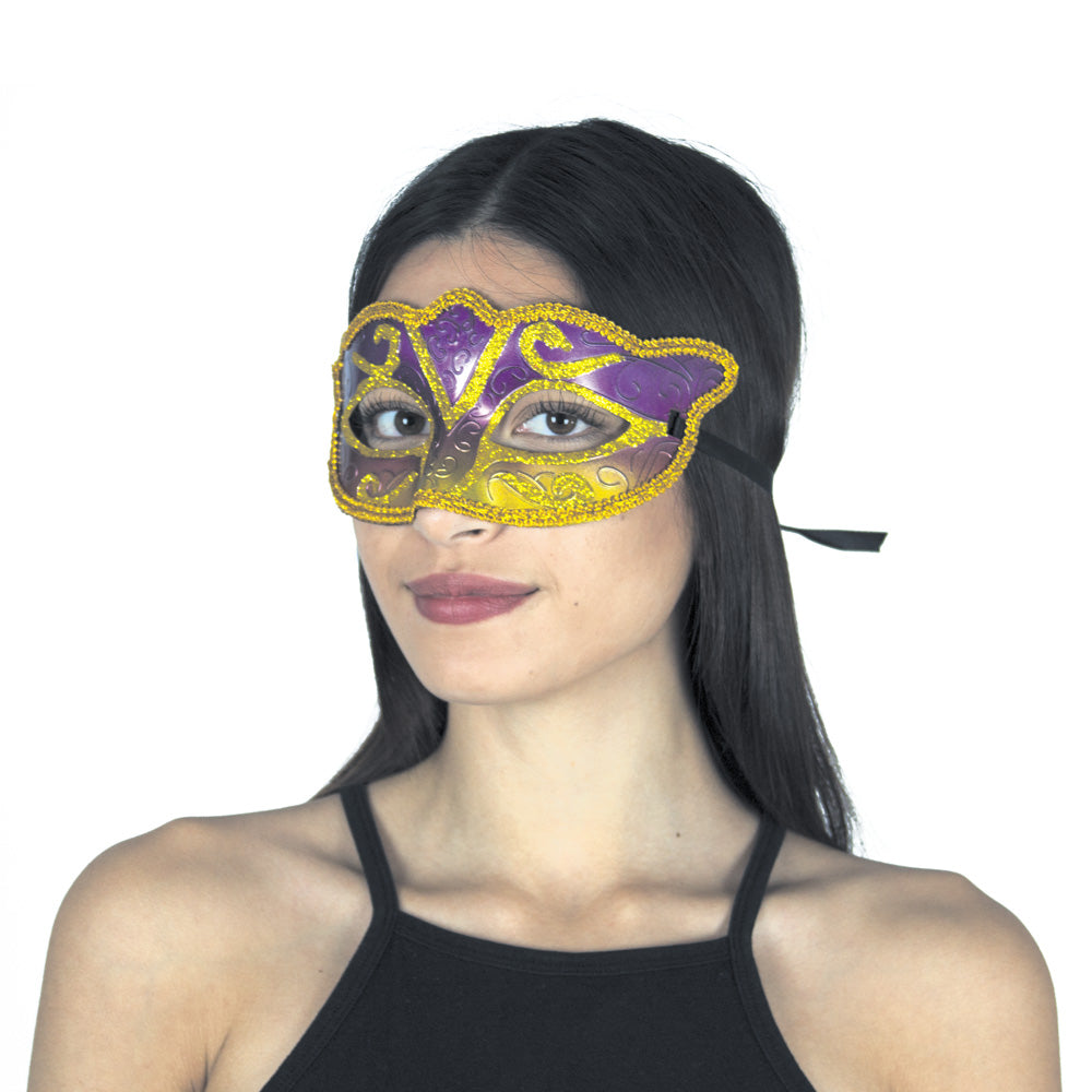 LOUP VENITIEN VIOLET ET OR