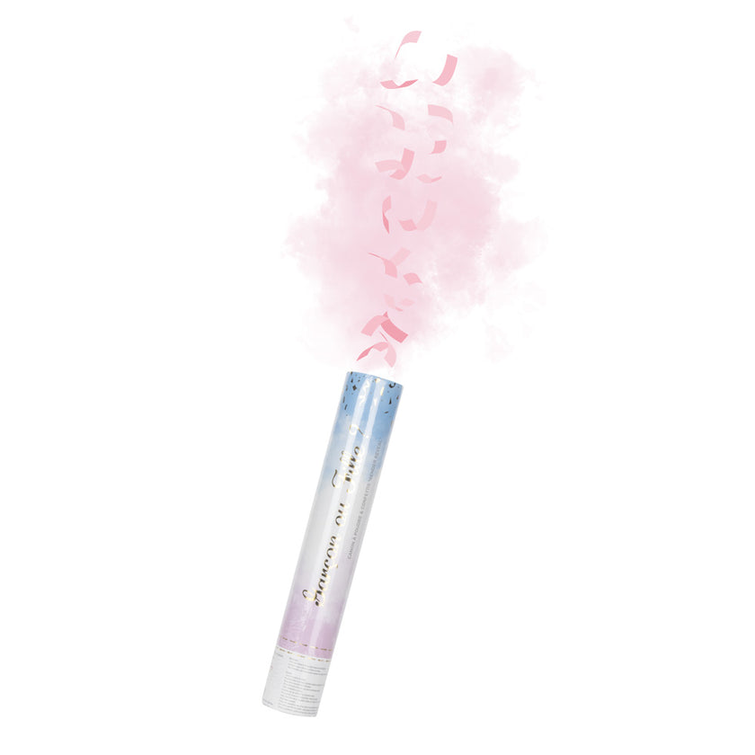 CANON A CONFETTI POUDRE 30CM GENDER REVEAL PINK