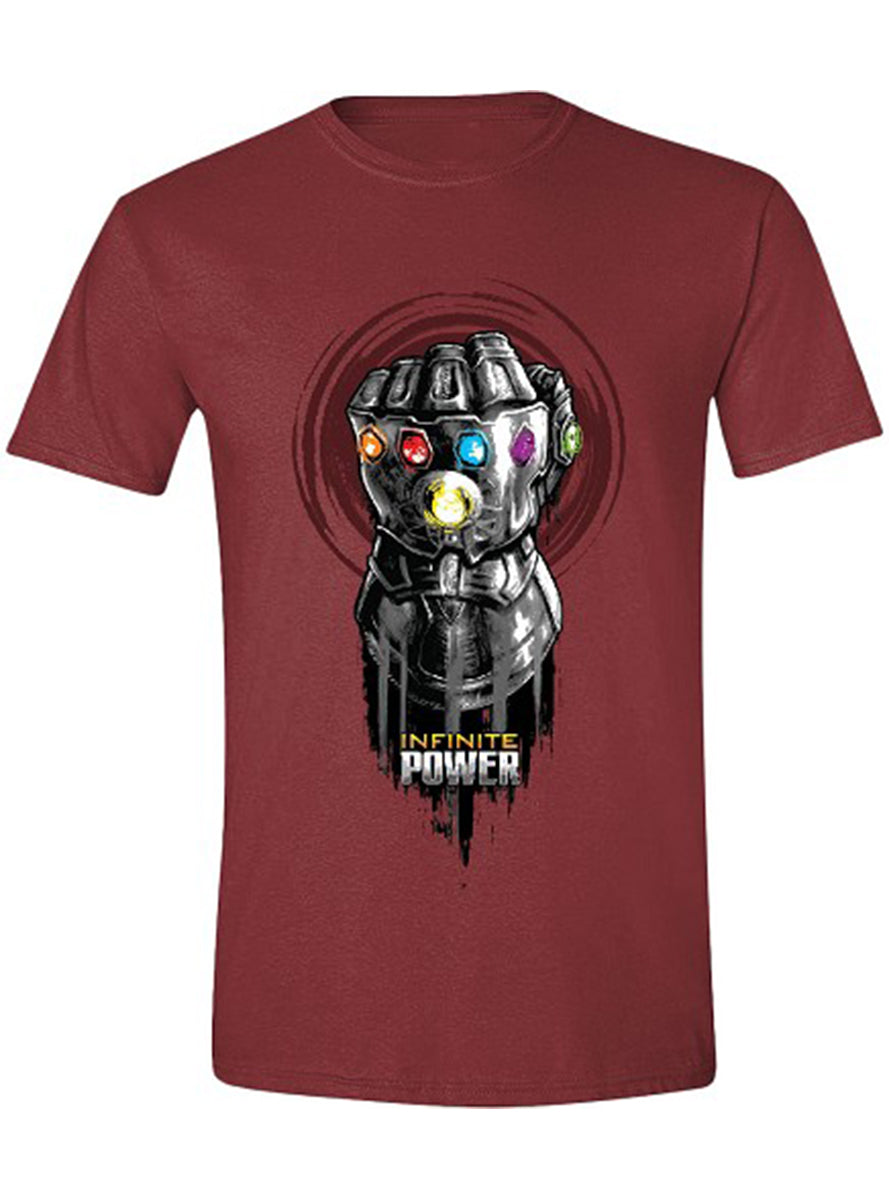 T-shirt Thanos Gant de l'Infini grenat- Avengers: Infinity War