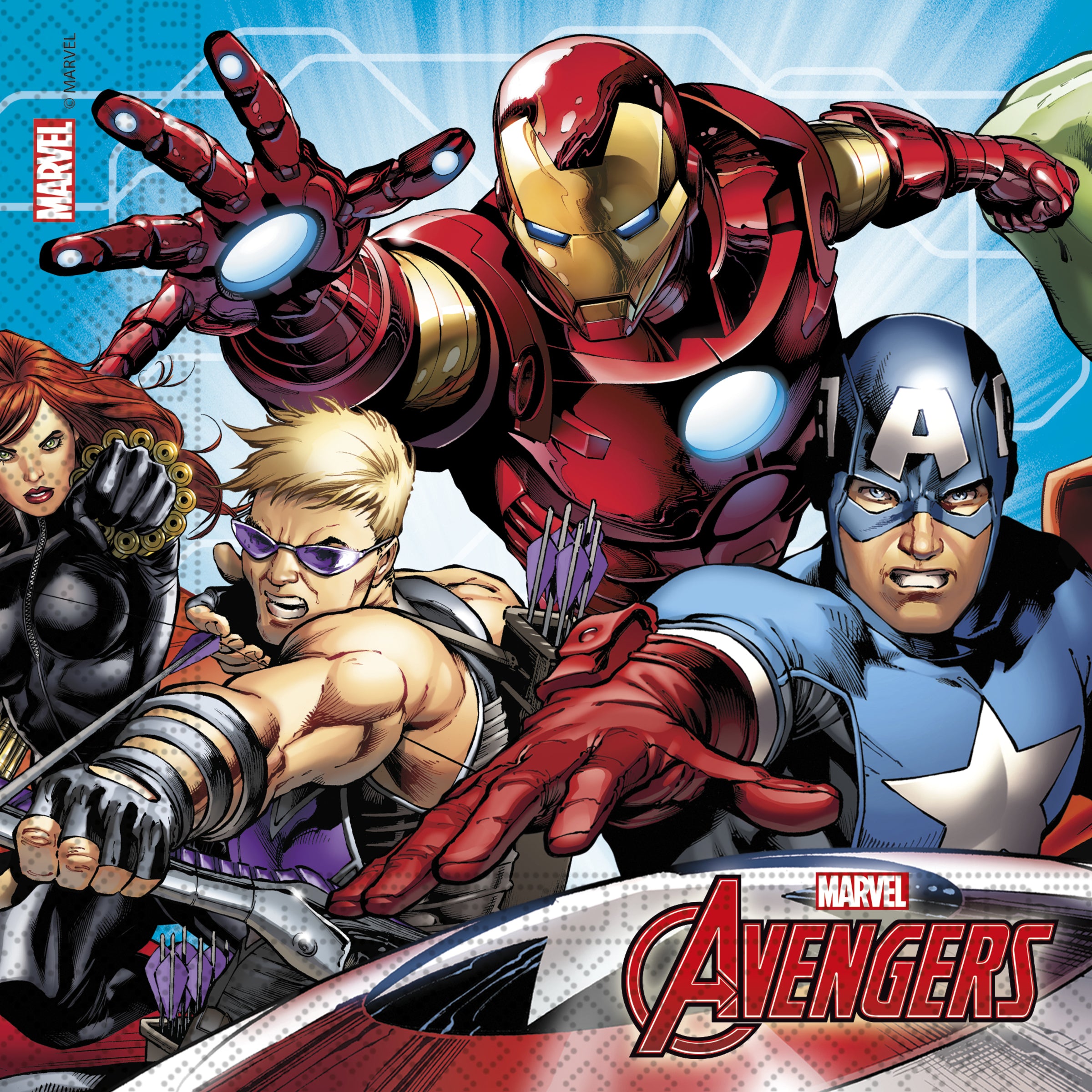 20 Serviettes en papier Avengers