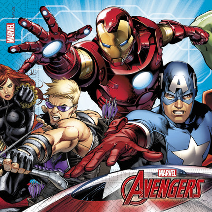 20 Serviettes en papier Avengers