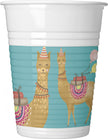 8 gobelets en plastique lama
