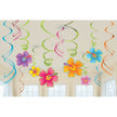 Kit de 12 décorations suspendues Hawaï
