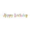 Guirlande brillante happy birthday