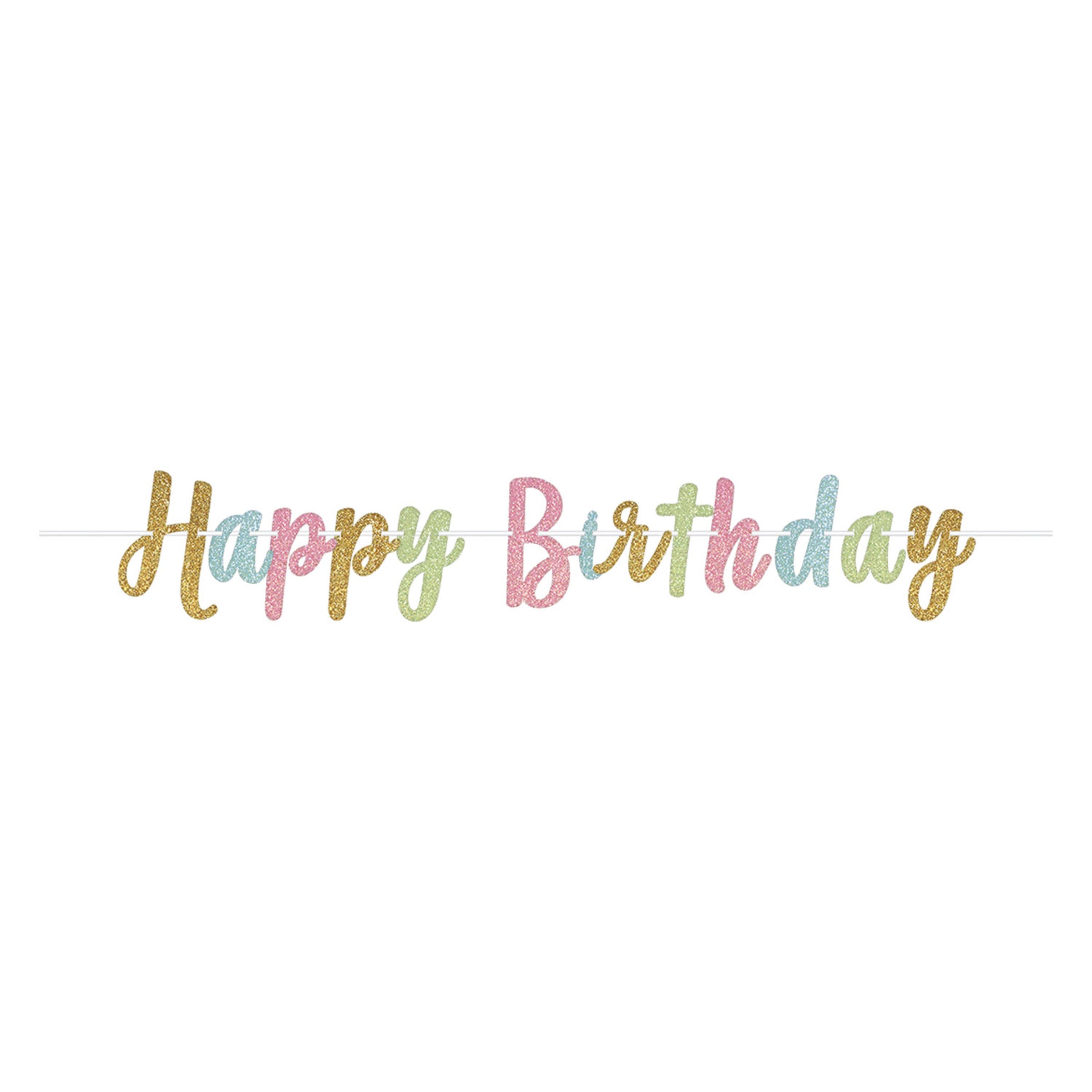 Guirlande brillante happy birthday