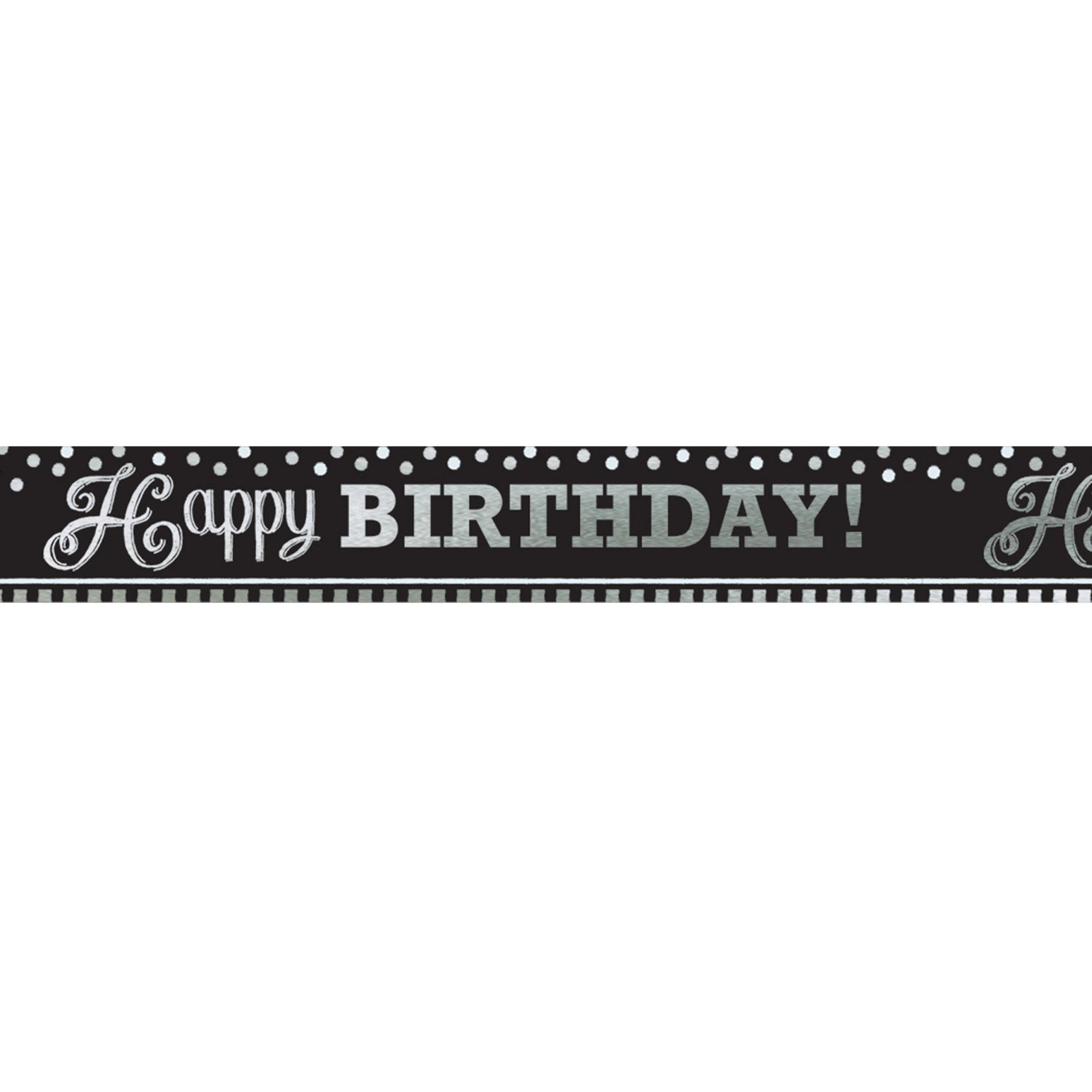 Affiche géante anniversaire noir blanc