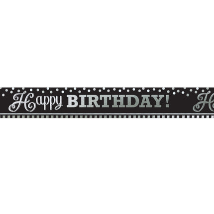 Affiche géante anniversaire noir blanc