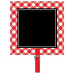 8 Affiches ardoise noire avec petite pince rouge et blanche