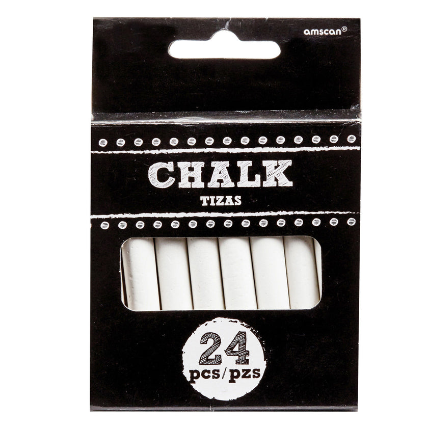24 craies blanches pour tableau