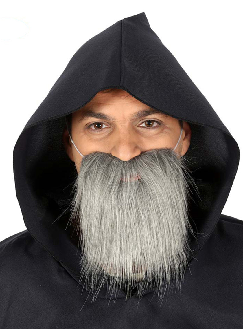 Barbe moyenne vieillard gris homme