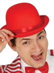 Chapeau melon rouge adulte