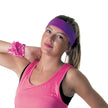Bandeau 80's violet fluo 1