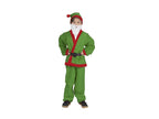 déguisement d'elfe/lutin vert pour enfant 5-7ans 5pcs