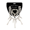 SET COLLIER + BRACELET TETE DE MORT