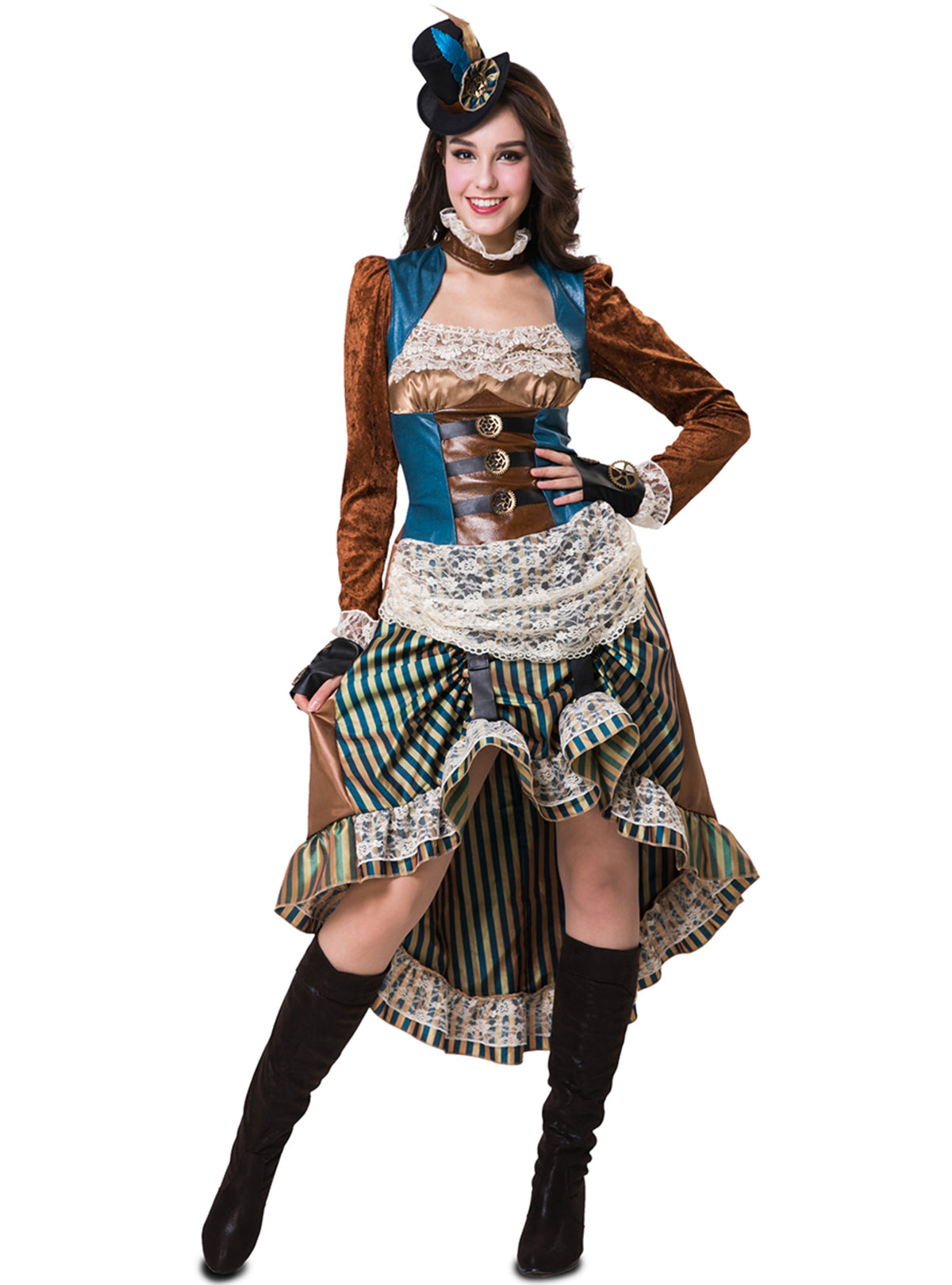 Déguisement steampunk élégante femme