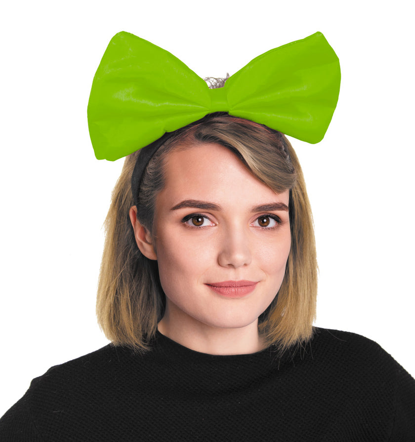 SERRE TETE NOEUD VERT FLUO