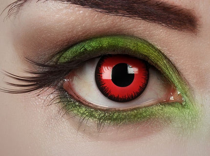 lentilles de contact loup garou vampire rouge noir 1 jour