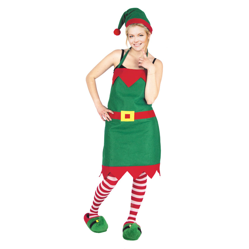 SET TABLIER ET BONNET ELFE