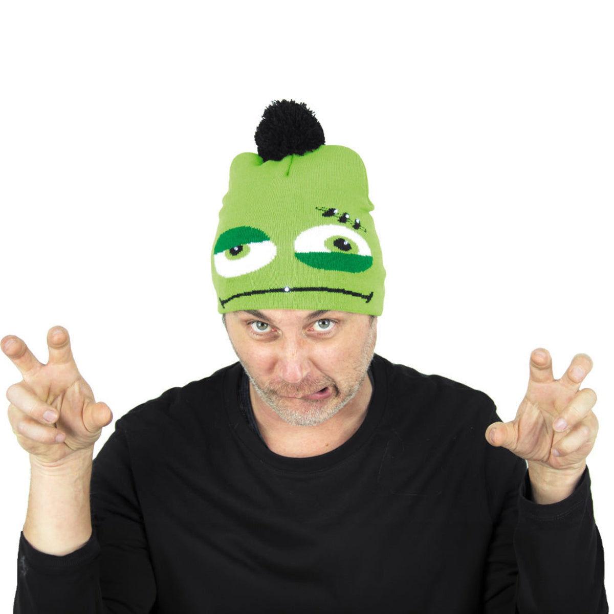 BONNET TRICOT MONSTRE LUMINEUX