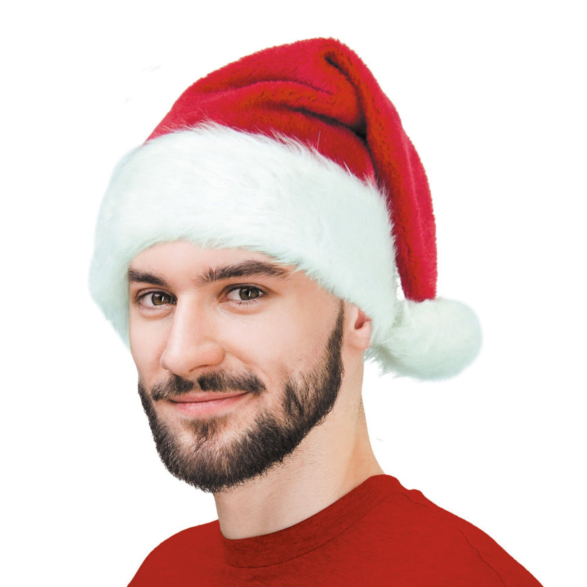 BONNET DE NOEL PELUCHE LUXE