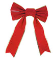 NOEUD VELOURS ROUGE ET OR TAILLE  M