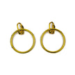 BOUCLES D'OREILLE PIRATE OR 4CM X2