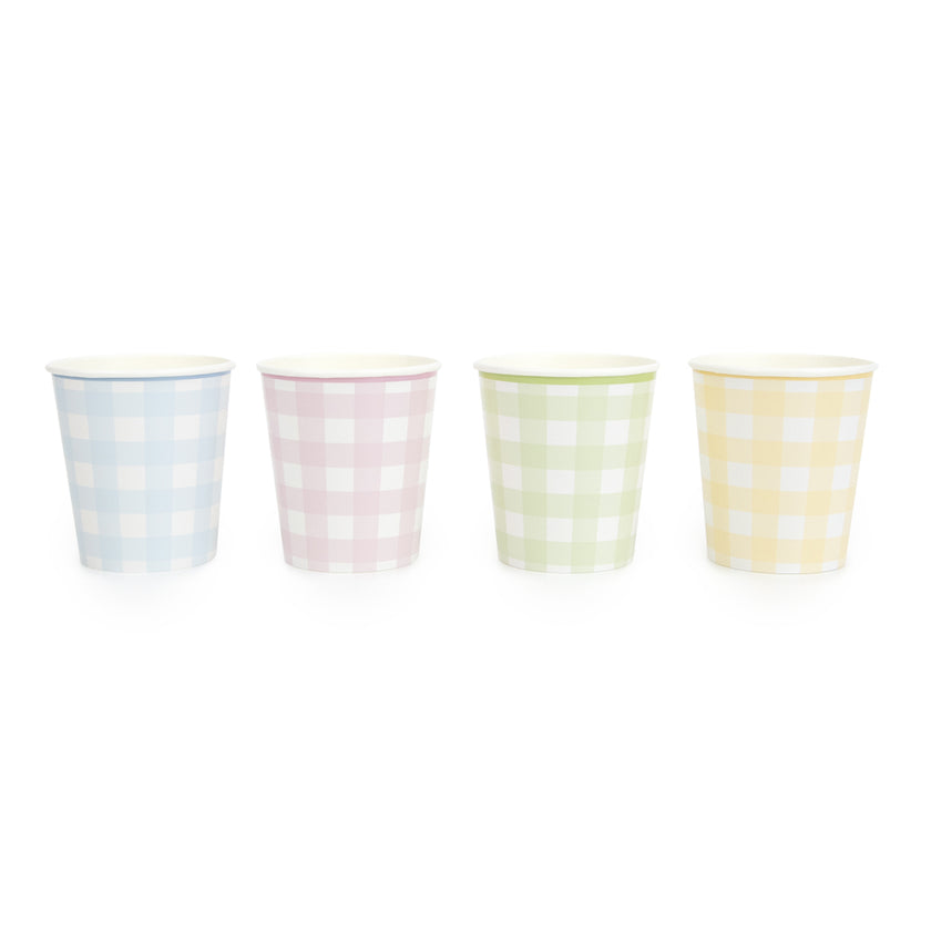 GOBELETS 200ML VICHY PASTEL 4 COUL ASSX 8