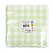 SERVIETTES FESTONNEES 33X33CM VICHY 4 COUL PASTEL ASSX 16