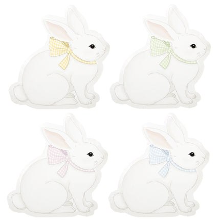 Assiettes mon lapin pastel 4 coul ass  23cm x 8