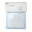 MARQUE-PLACES FESTONNES FLEUR BLEUE X 8PCS