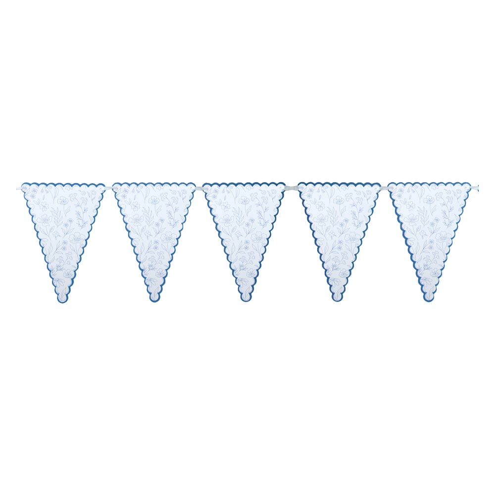 GUIRLANDE FANIONS FLEUR BLEUE 3M