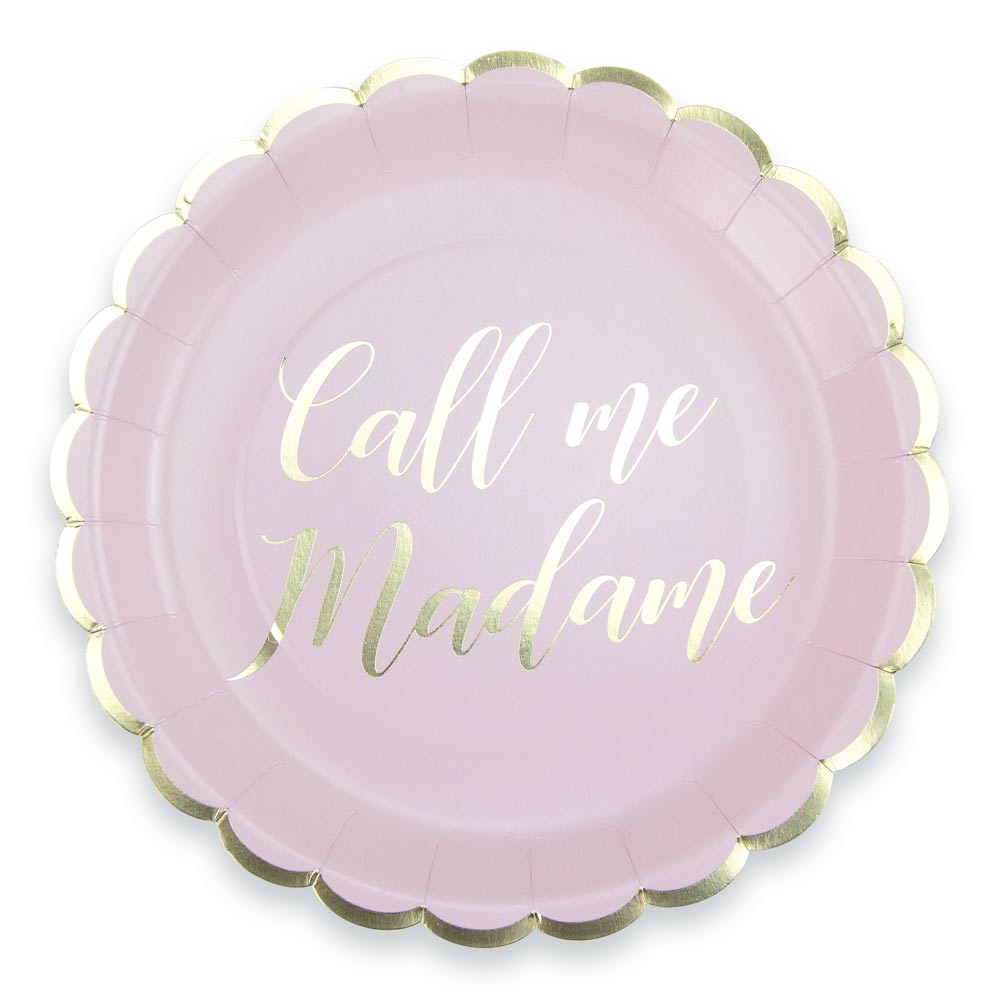 ASSIETTES FESTONNEES CALL ME MADAME 23CM X 8